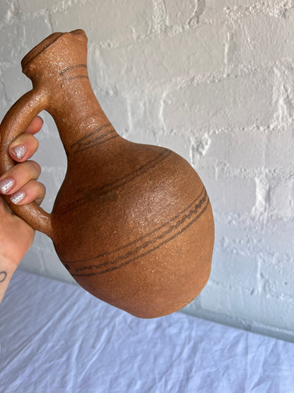 TERRACOTA WIGGLE JUG