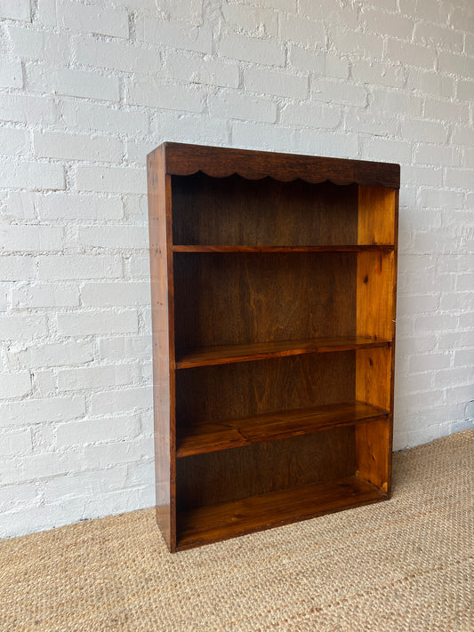 SCALLOP WOODEN BOOK CASE