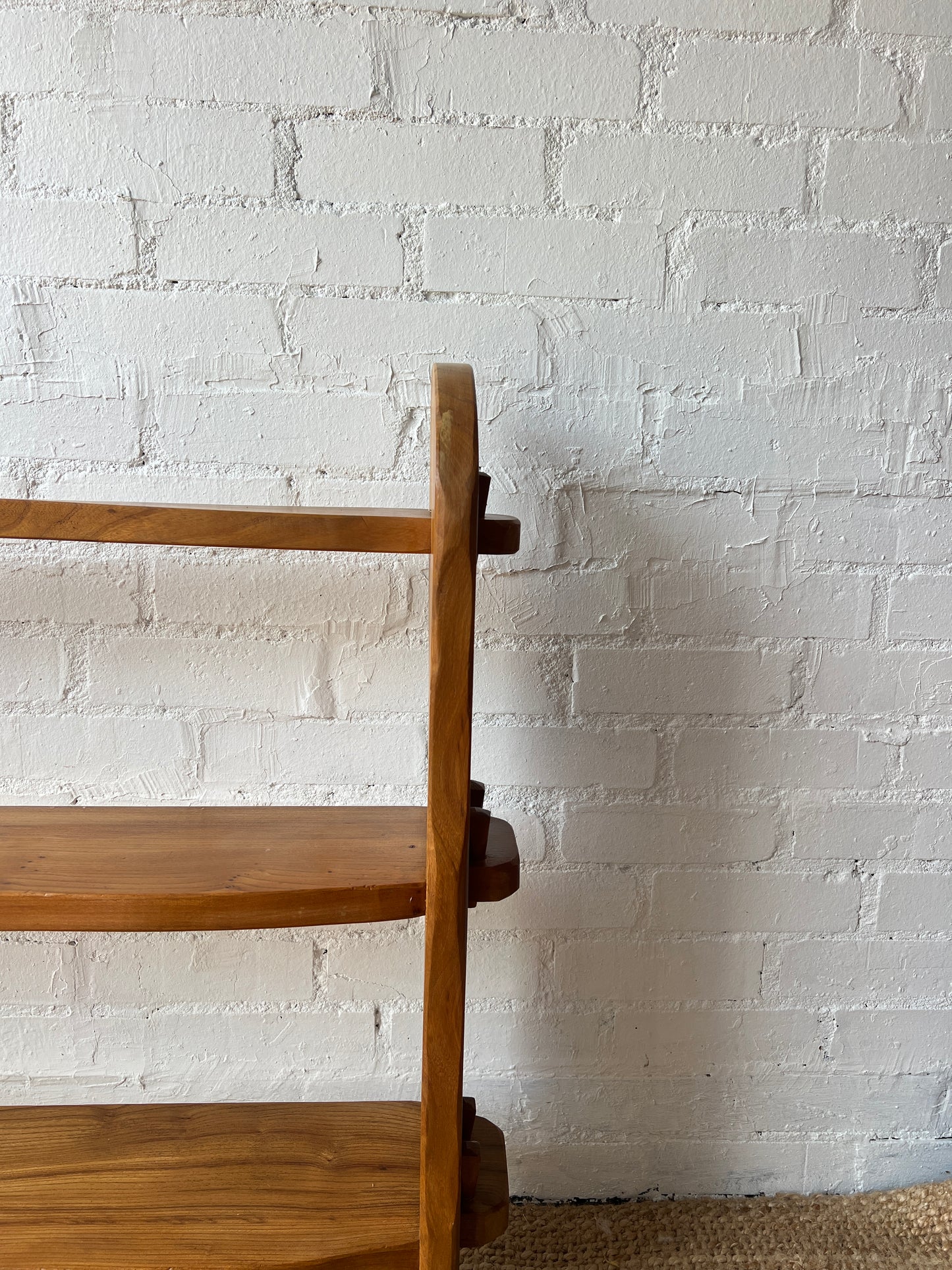 MID CENTURY PINE WAVY SHELVES