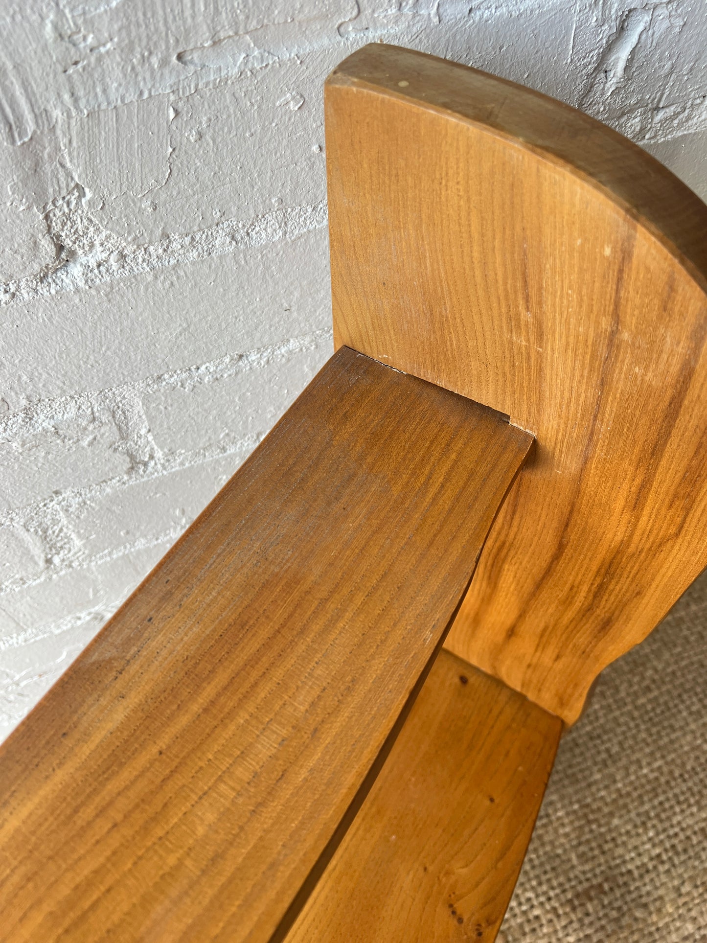 MID CENTURY PINE WAVY SHELVES