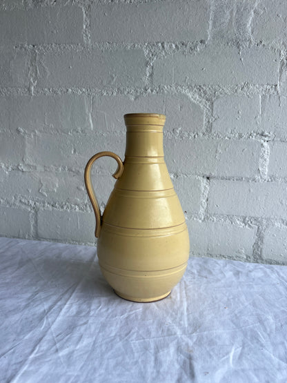 BUTTER YELLOW CERAMIC JUG