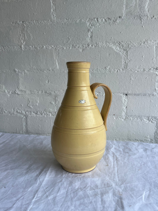 BUTTER YELLOW CERAMIC JUG