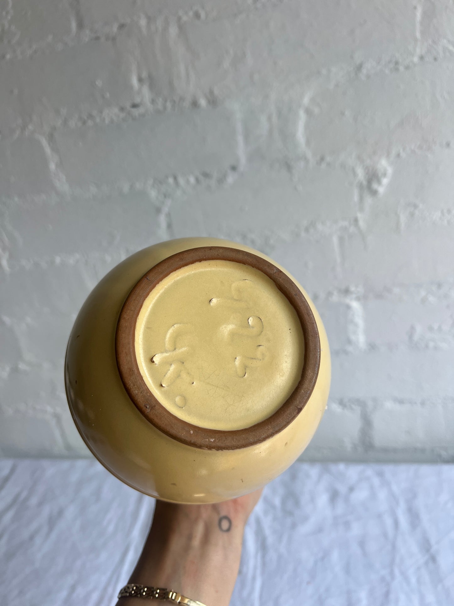 BUTTER YELLOW CERAMIC JUG