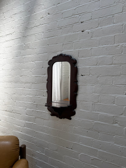 CARVED MIRROR WITH SHELF