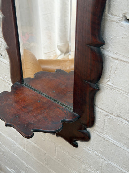 CARVED MIRROR WITH SHELF