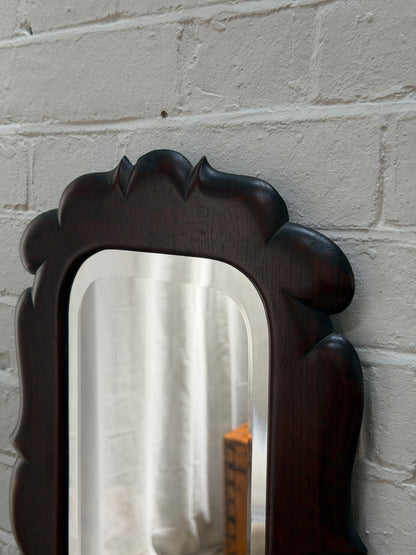 CARVED MIRROR WITH SHELF
