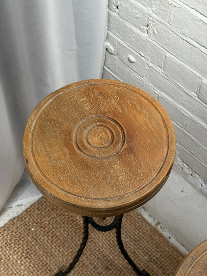 WROUGHT IRON STOOLS