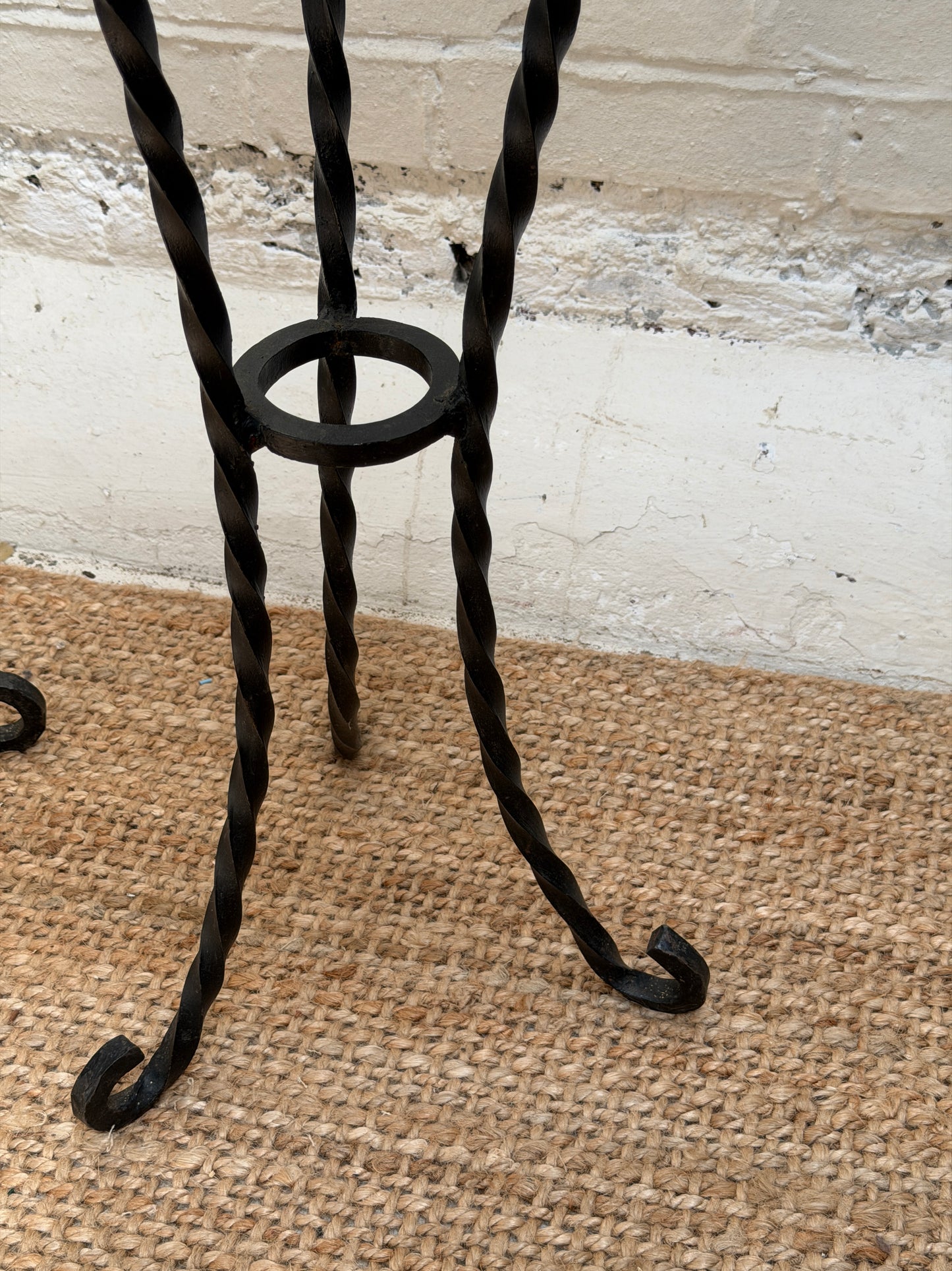 WROUGHT IRON STOOLS