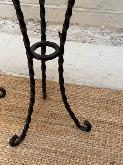 WROUGHT IRON STOOLS