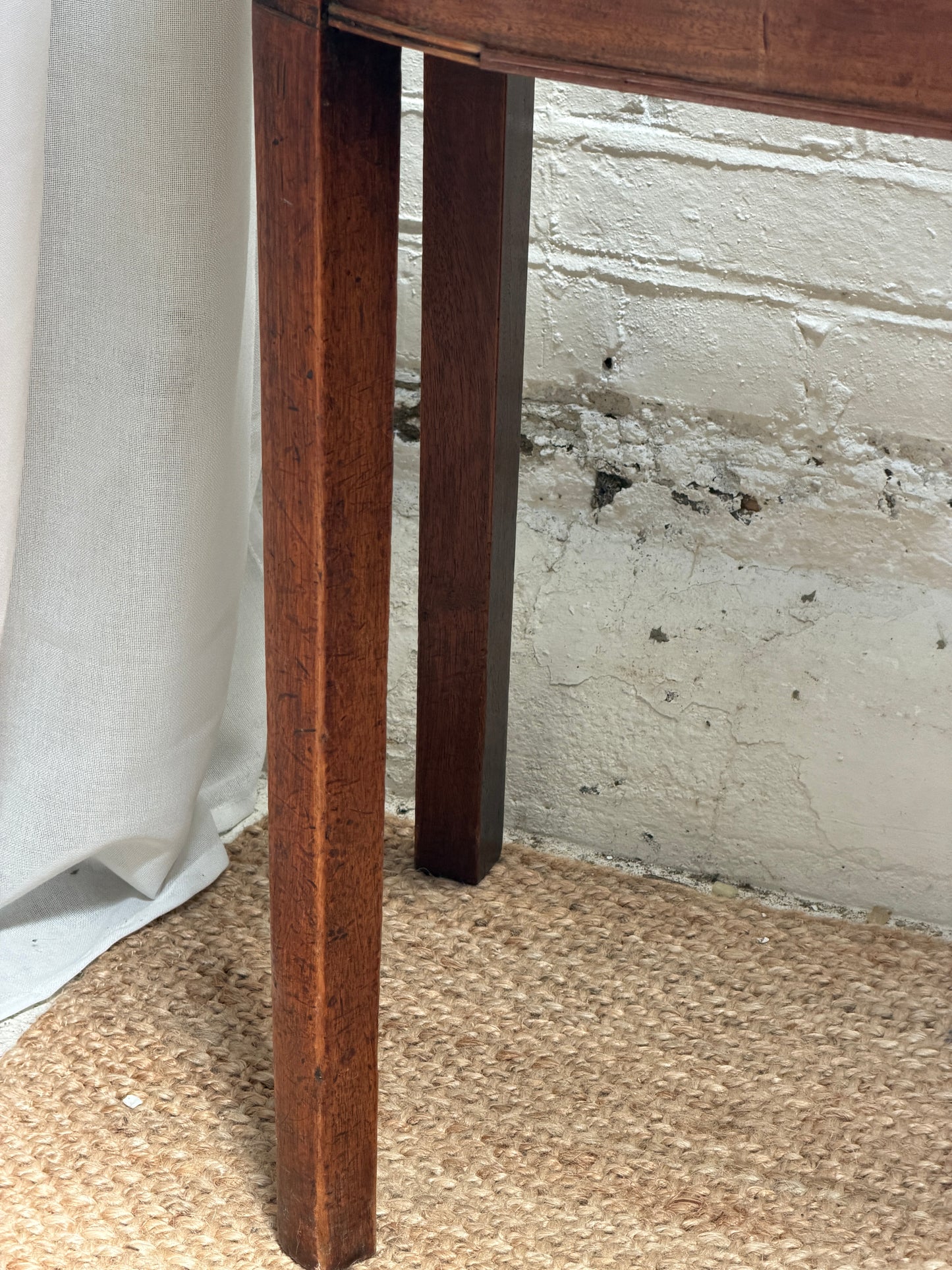 MAHOGANY CONSOLE DESK