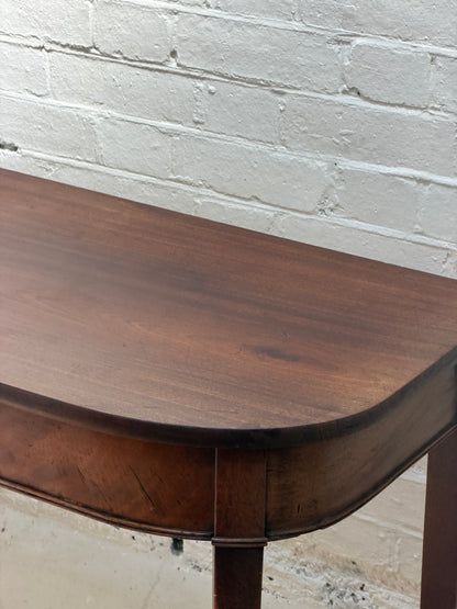 MAHOGANY CONSOLE DESK