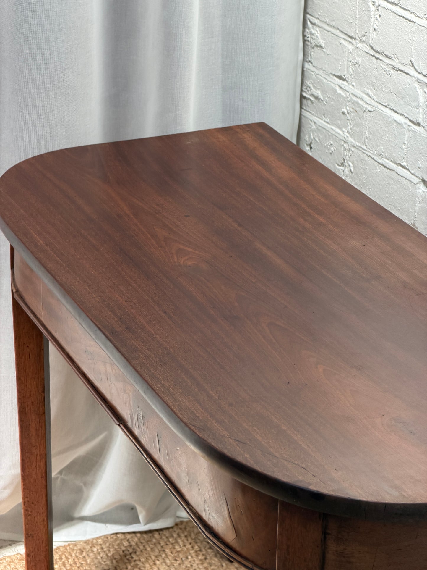 MAHOGANY CONSOLE DESK