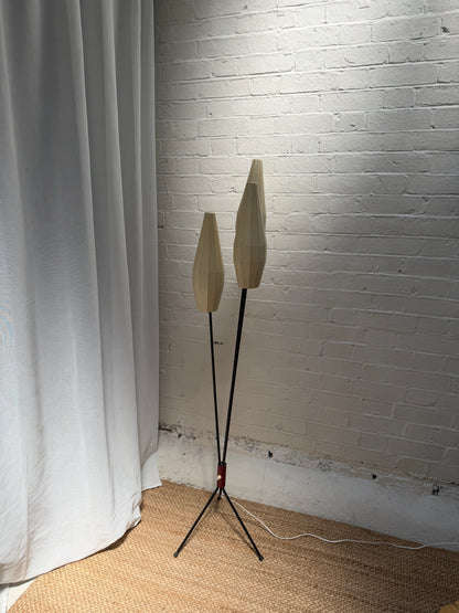 60S SWEDISH BLACK FLOOR LAMP