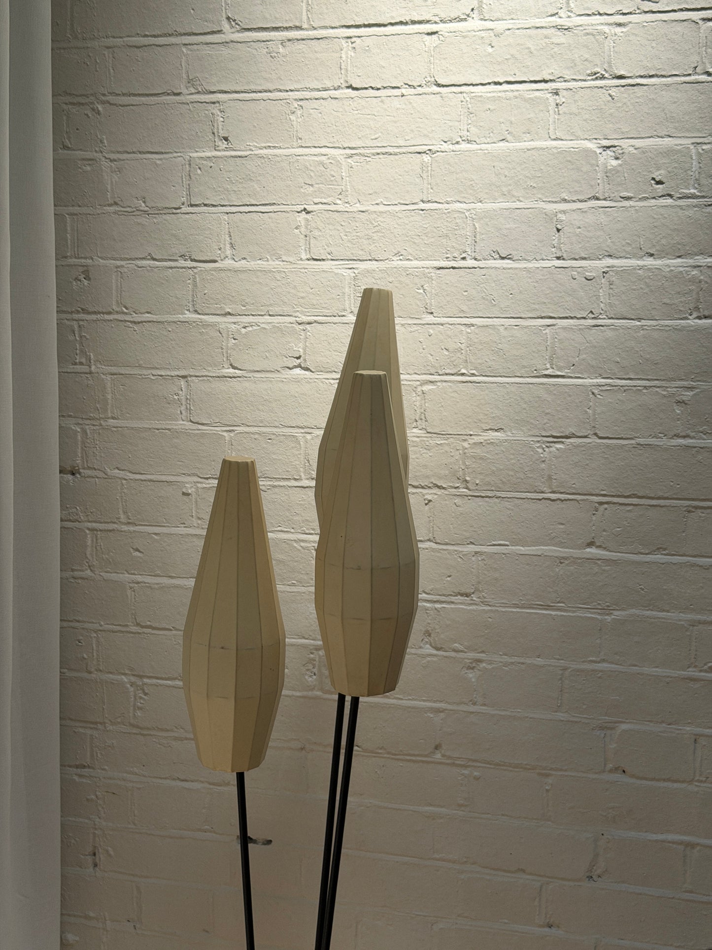 60S SWEDISH BLACK FLOOR LAMP