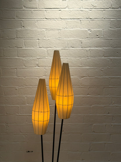 60S SWEDISH BLACK FLOOR LAMP