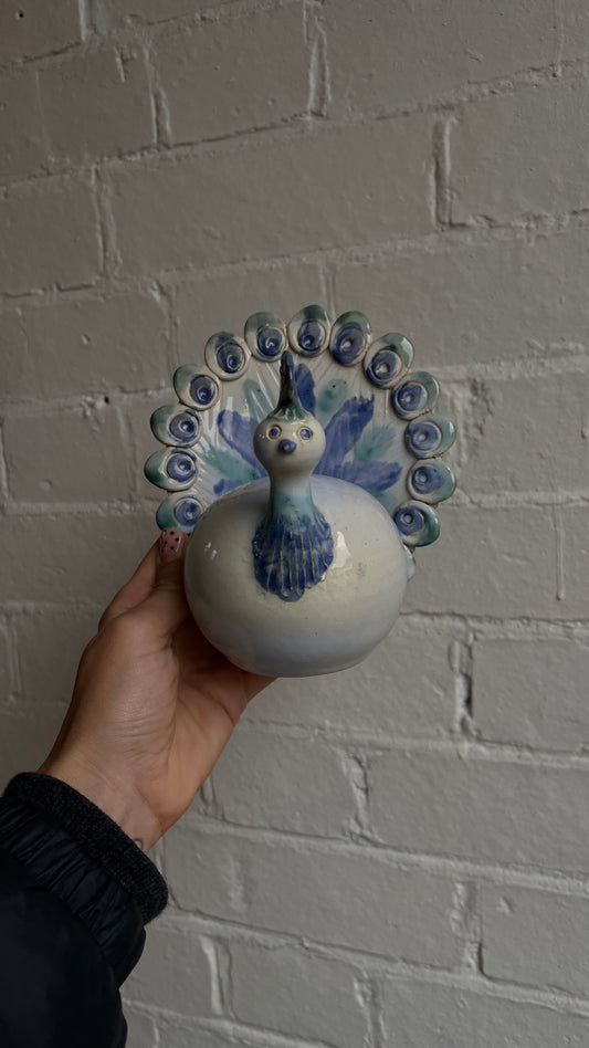 CERAMIC BLUE PEACOCK