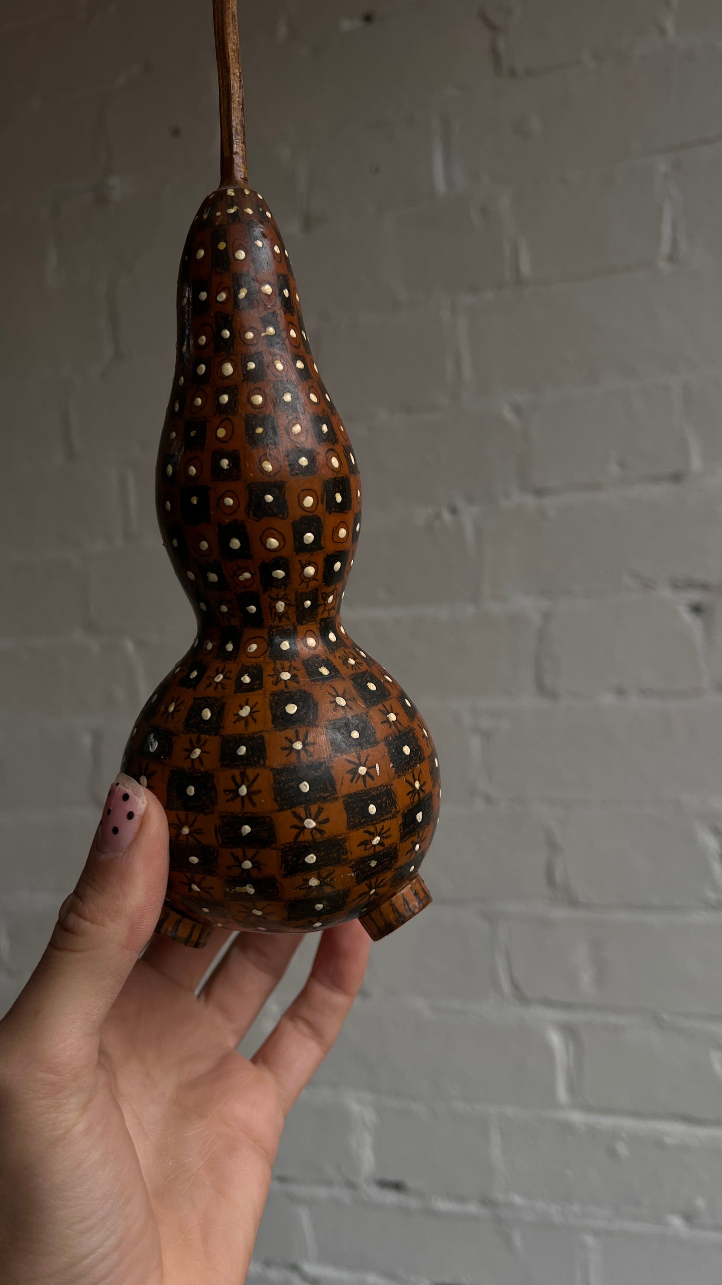 CHECKED DECORATIVE GOURD