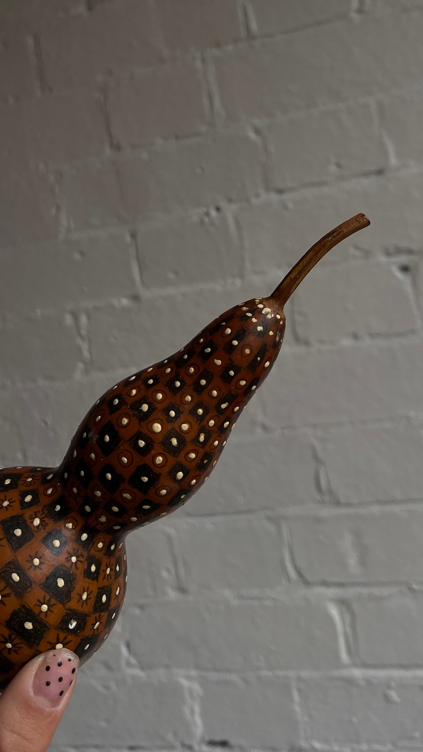 CHECKED DECORATIVE GOURD