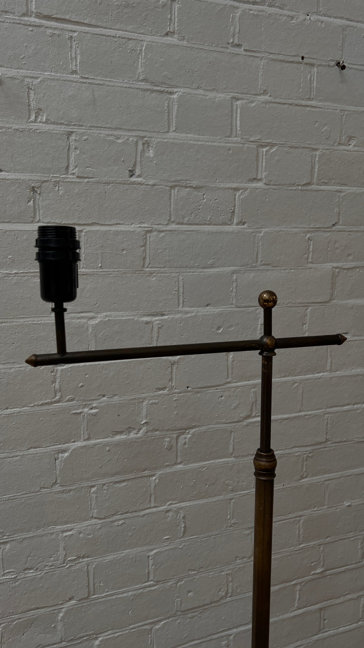 SCANDINAVIAN BRASS FLOOR LAMP