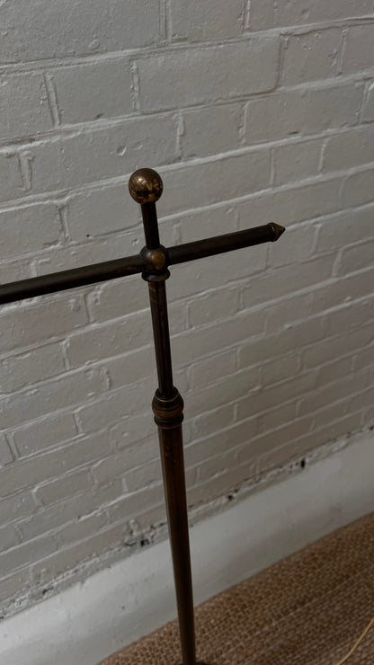 SCANDINAVIAN BRASS FLOOR LAMP