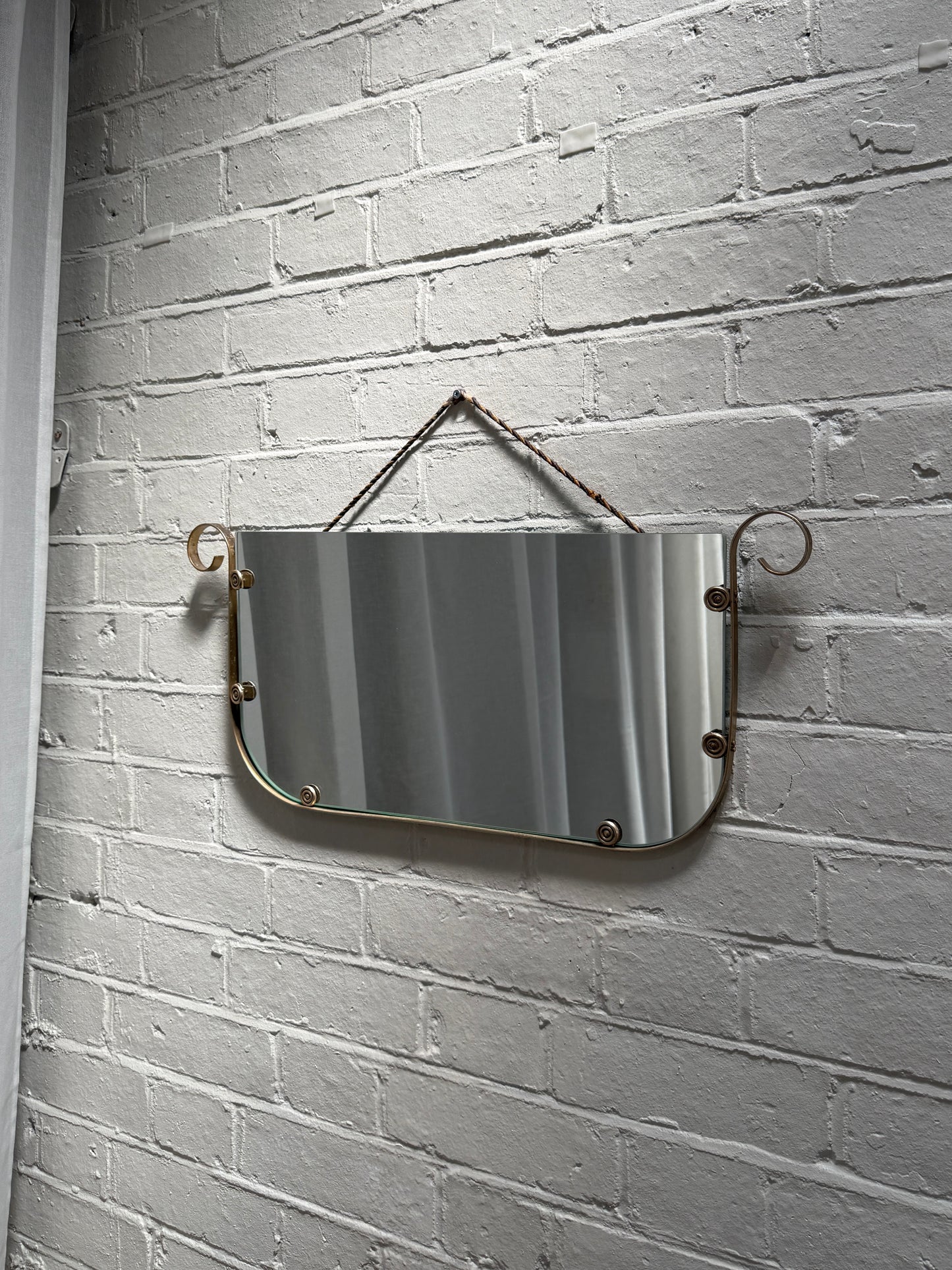 BRASS U SHAPE MIRROR