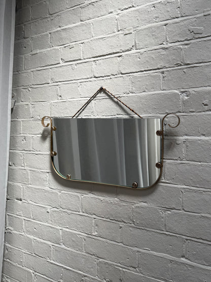 BRASS U SHAPE MIRROR
