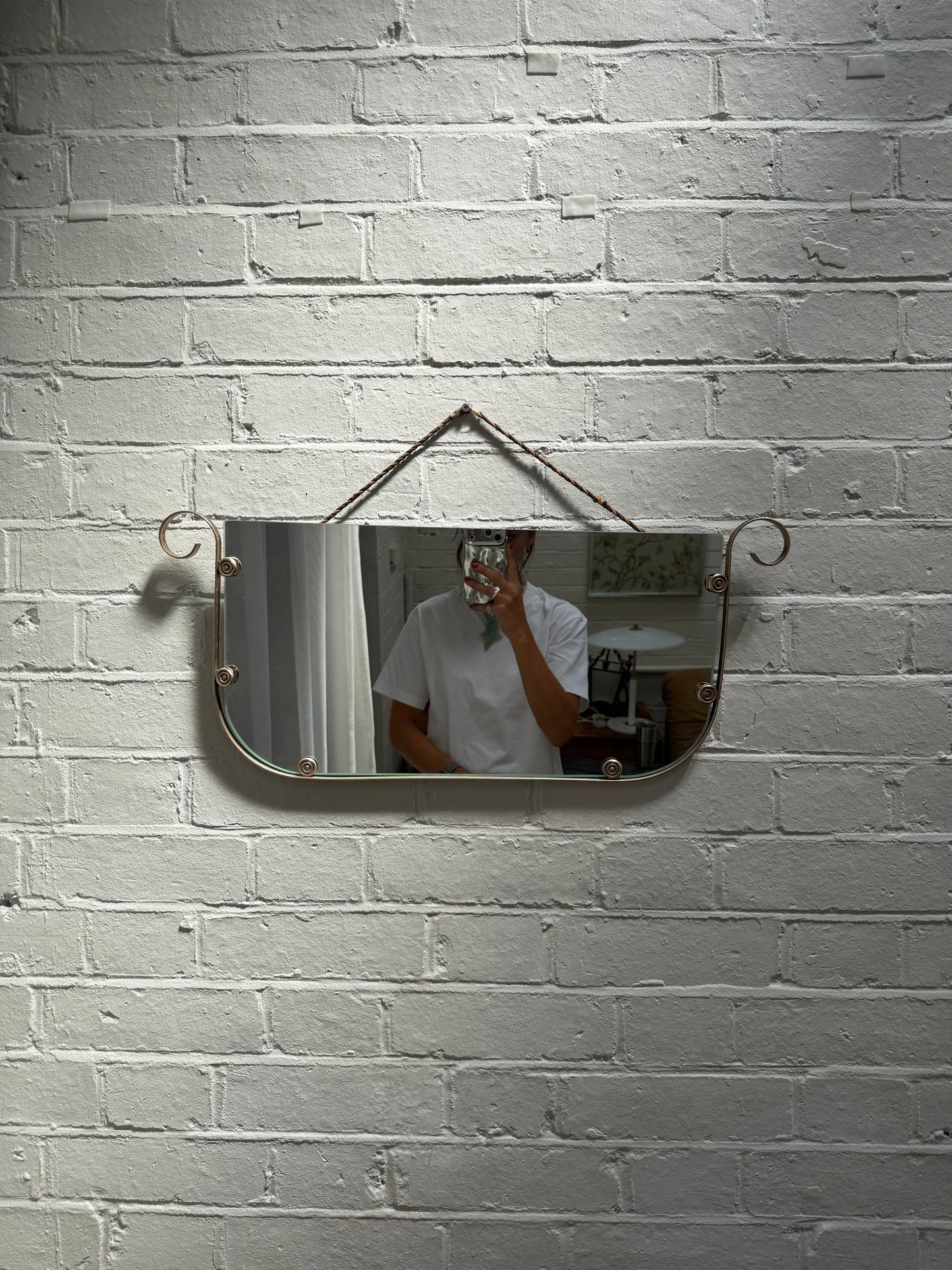 BRASS U SHAPE MIRROR