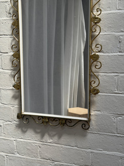 LEAF BRASS MIRROR