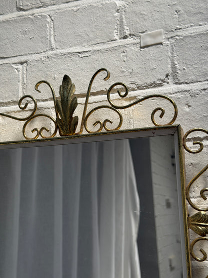LEAF BRASS MIRROR