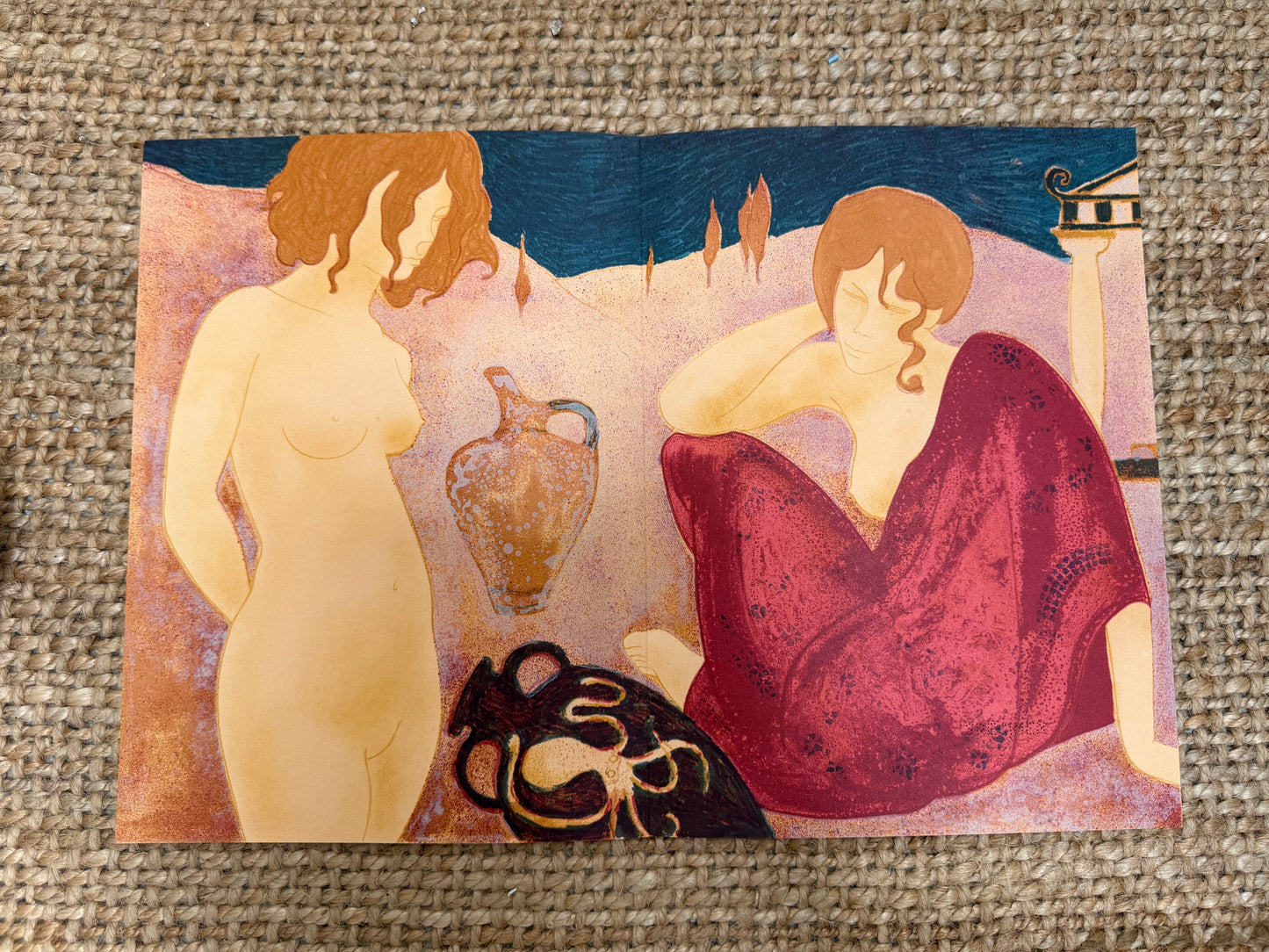FRENCH LITHOGRAPH PRINT – THREE