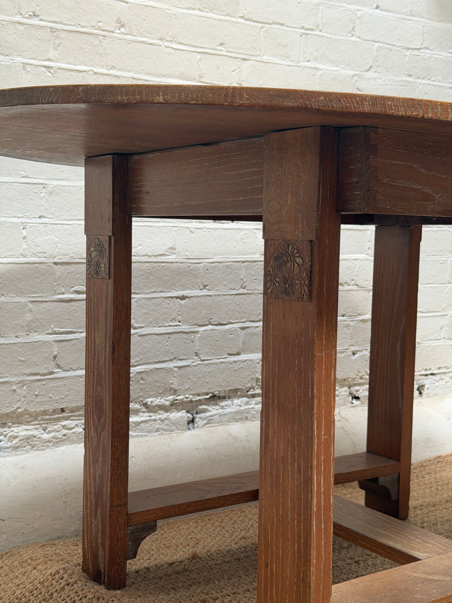 HEALS OAK DINING TABLE