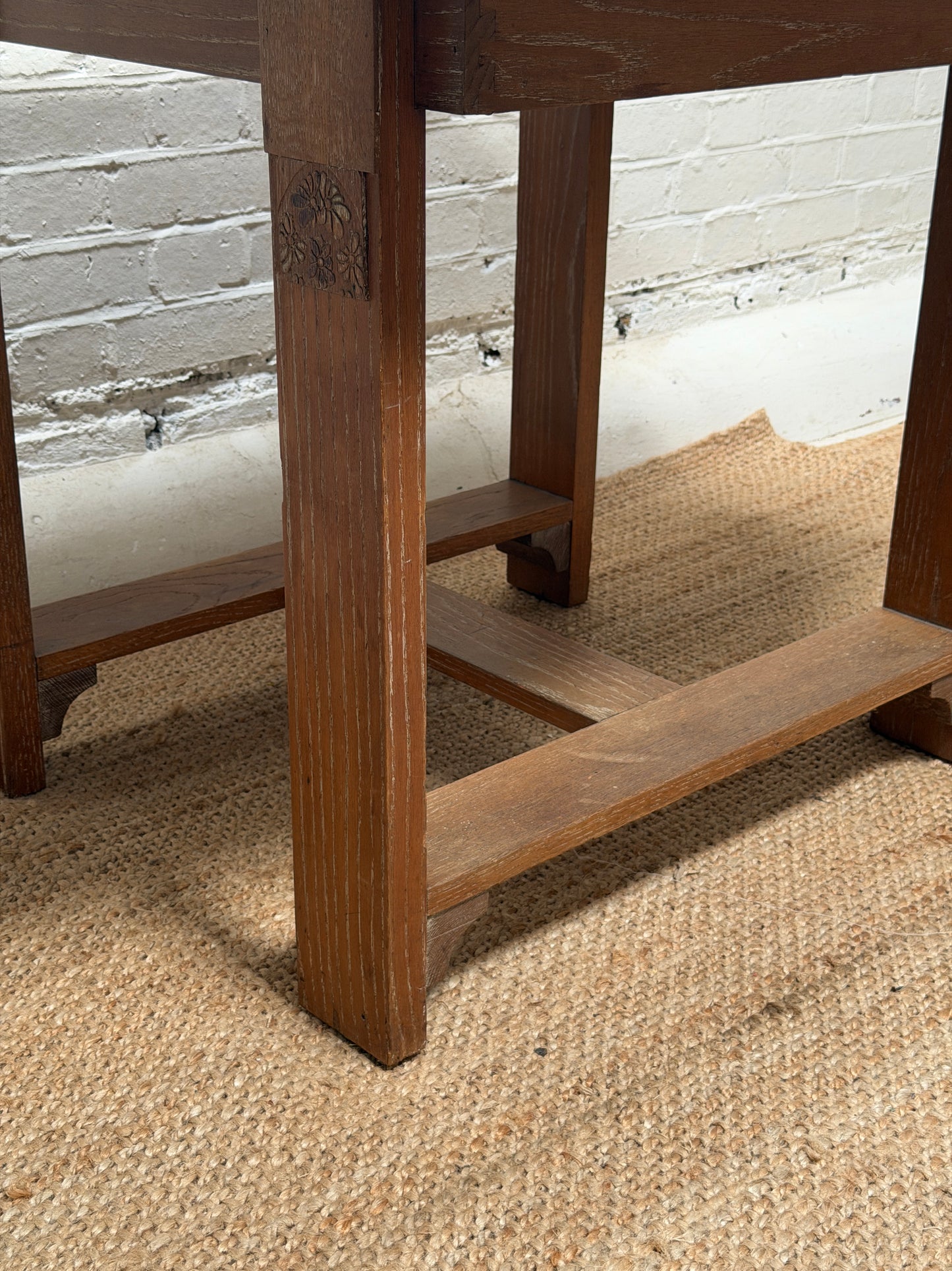 HEALS OAK DINING TABLE