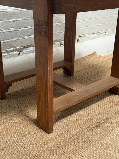 HEALS OAK DINING TABLE