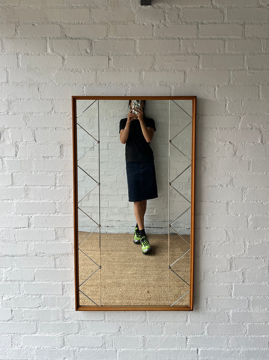 SECTIONAL TEAK SWEDISH MIRROR