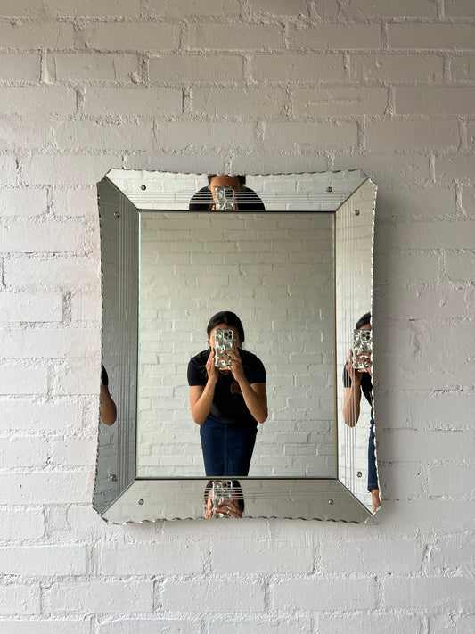 VENETIAN STYLE GLASS FRAMED MIRROR