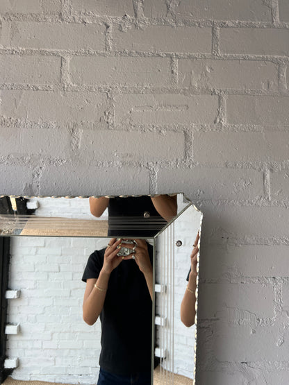 VENETIAN STYLE GLASS FRAMED MIRROR