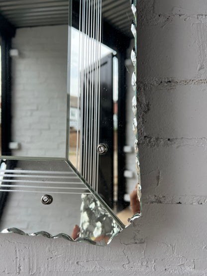 VENETIAN STYLE GLASS FRAMED MIRROR