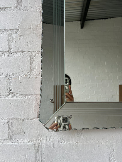 VENETIAN STYLE GLASS FRAMED MIRROR