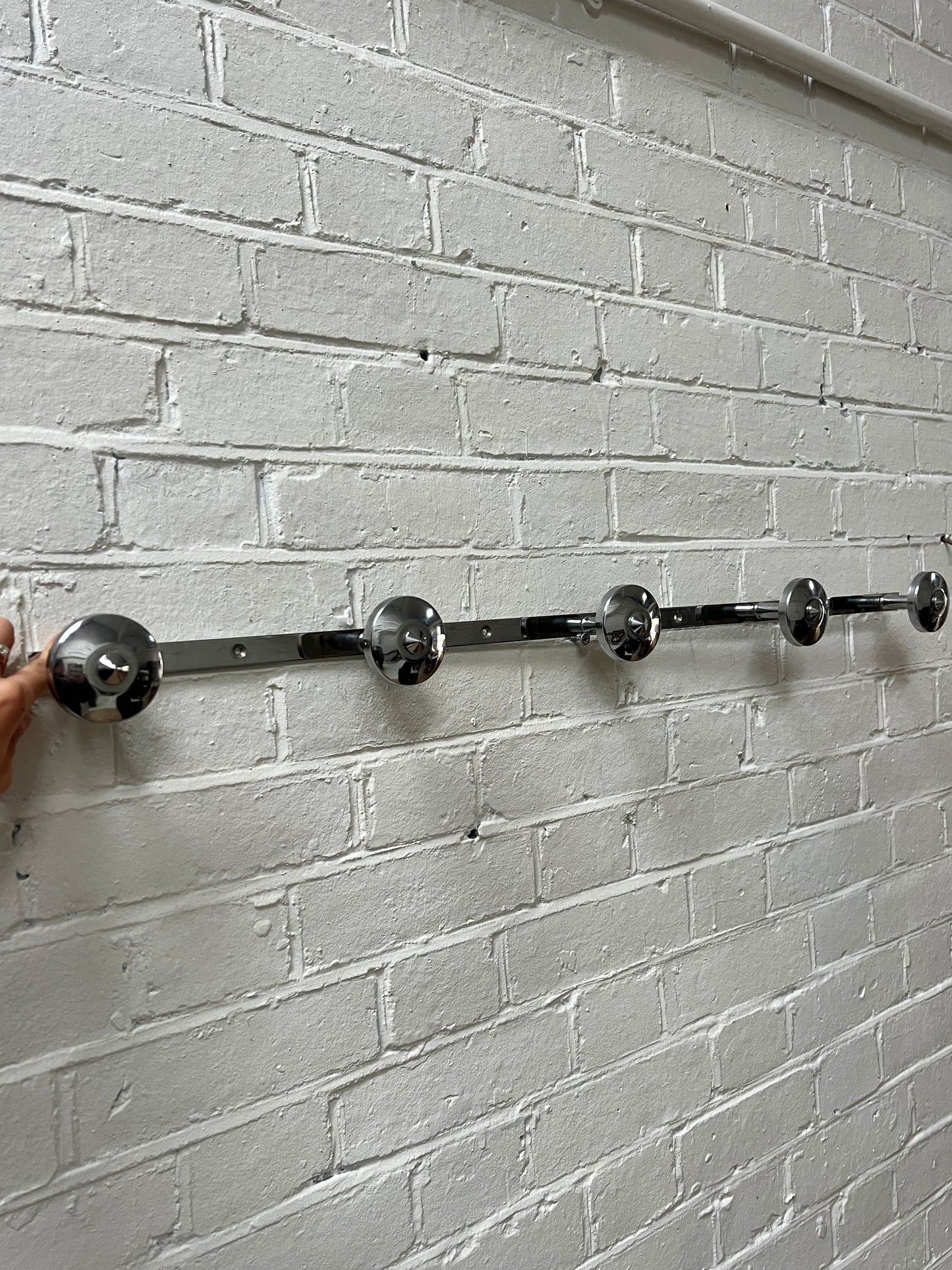 ART DECO CHROME HOOKS