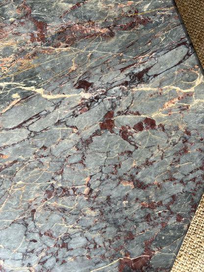 70S OCTAGONAL MARBLE COFFEE TABLE