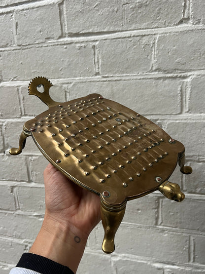 BRASS TORTOISE CHEESE GRATER
