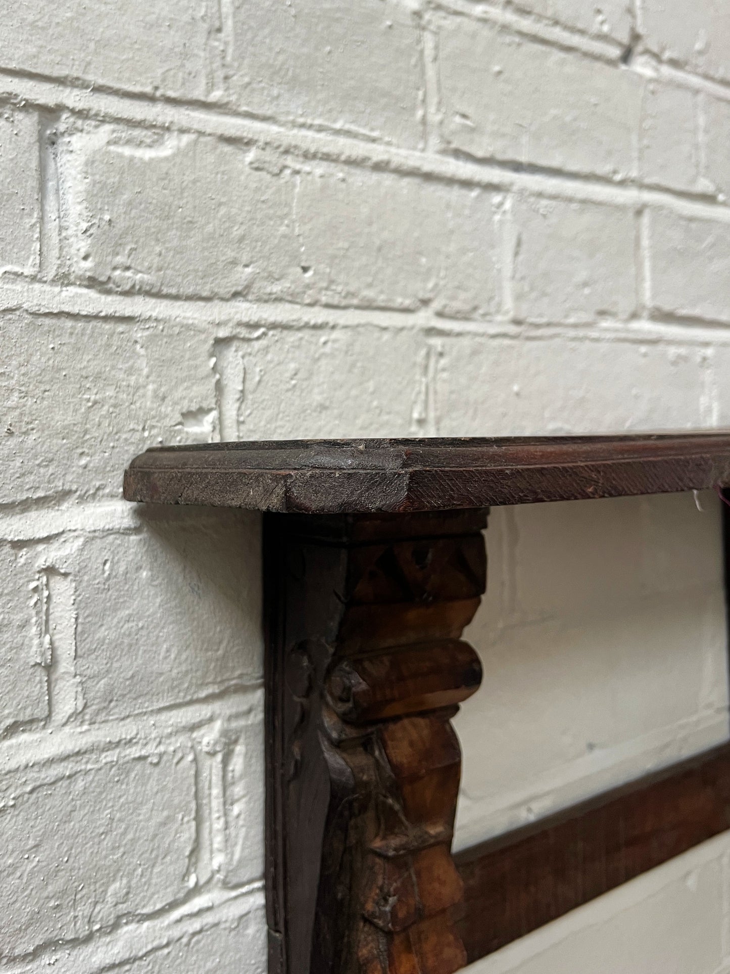 VINTAGE CARVED WALL SHELF