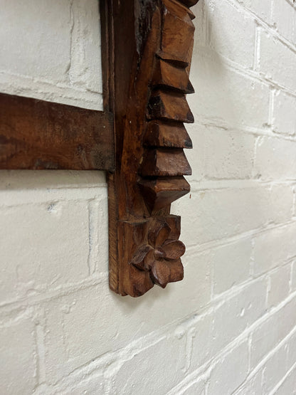 VINTAGE CARVED WALL SHELF
