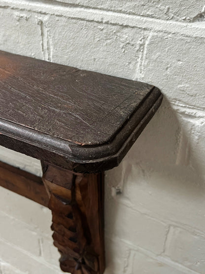 VINTAGE CARVED WALL SHELF
