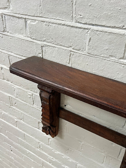 VINTAGE CARVED WALL SHELF