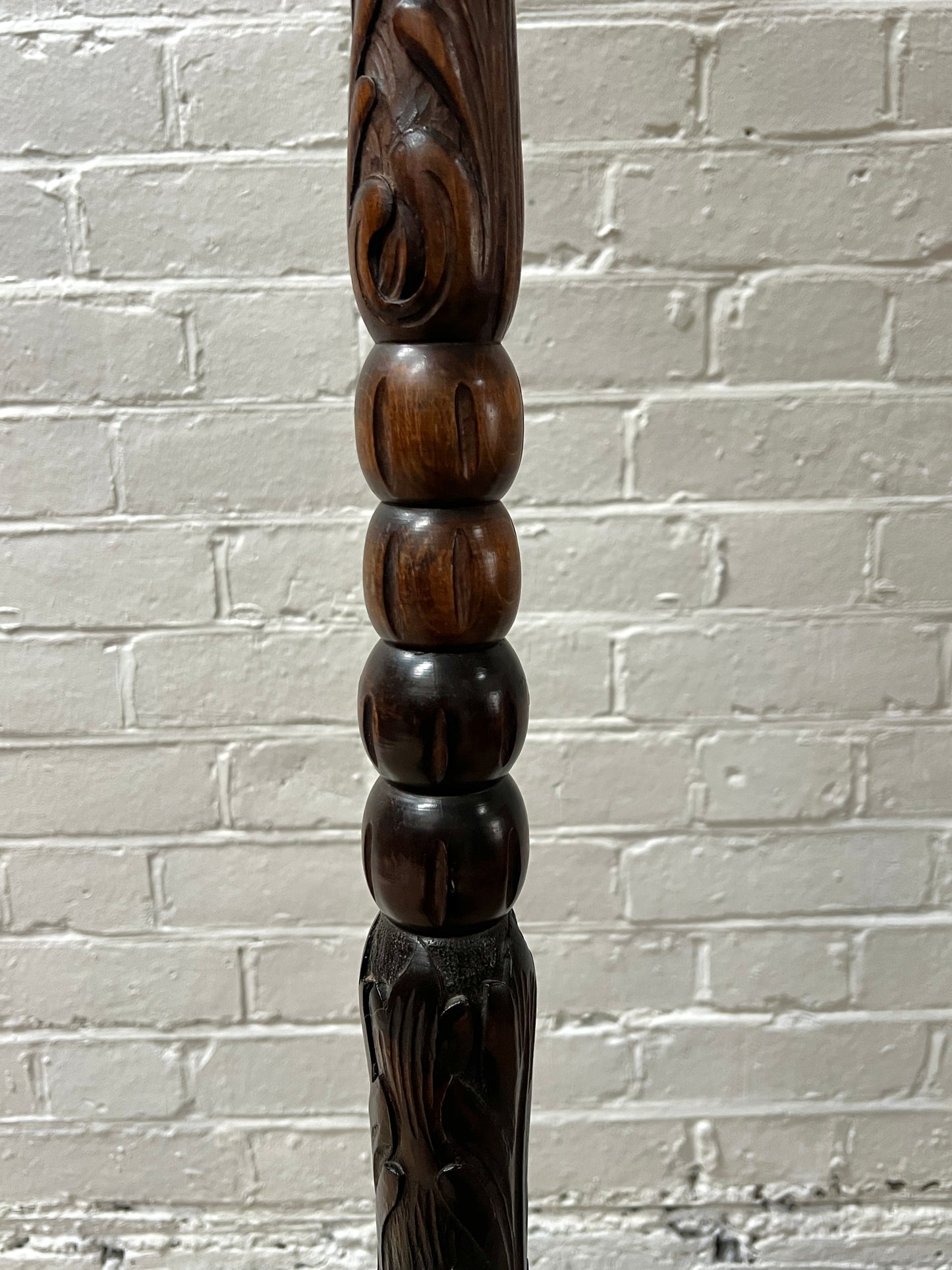 TALL CARVED FLOOR LAMP