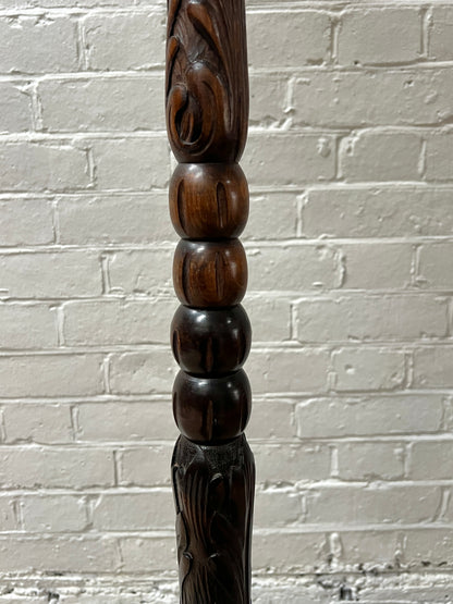 TALL CARVED FLOOR LAMP