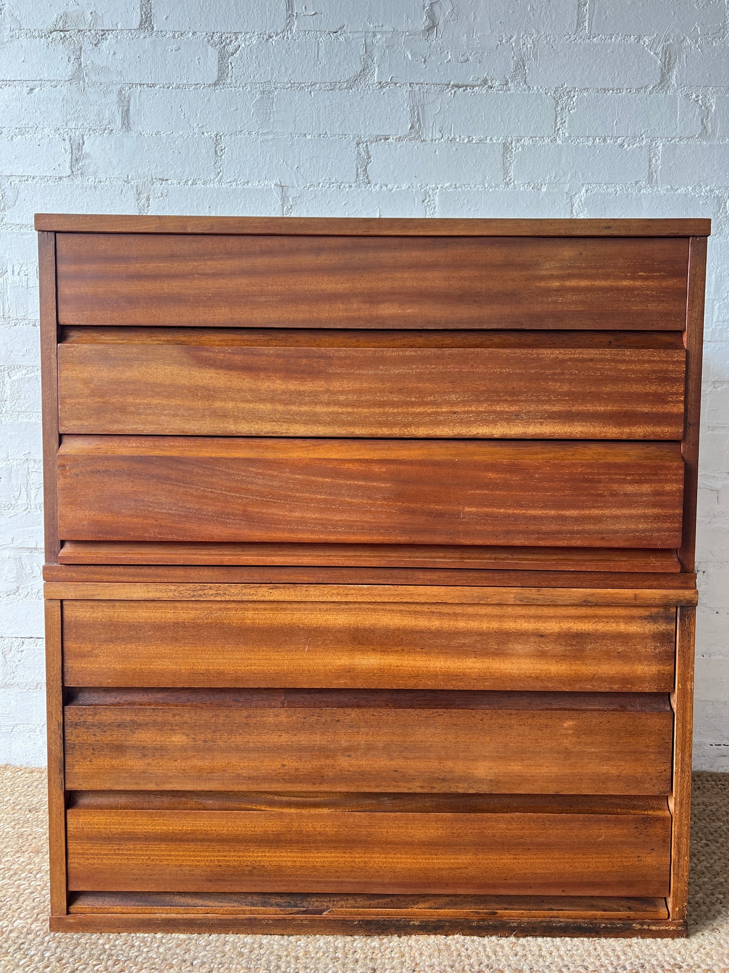 PAIR OF WIDE BEDSIDE TABLES / CHEST