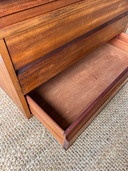PAIR OF WIDE BEDSIDE TABLES / CHEST