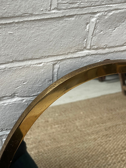 BRASS OVAL MIRROR